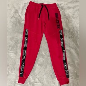 Red Hollister sweatpants